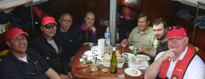 The UK team with captain Allan Harper (far right)