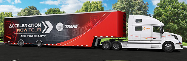 The Trane truck ready for its US tour